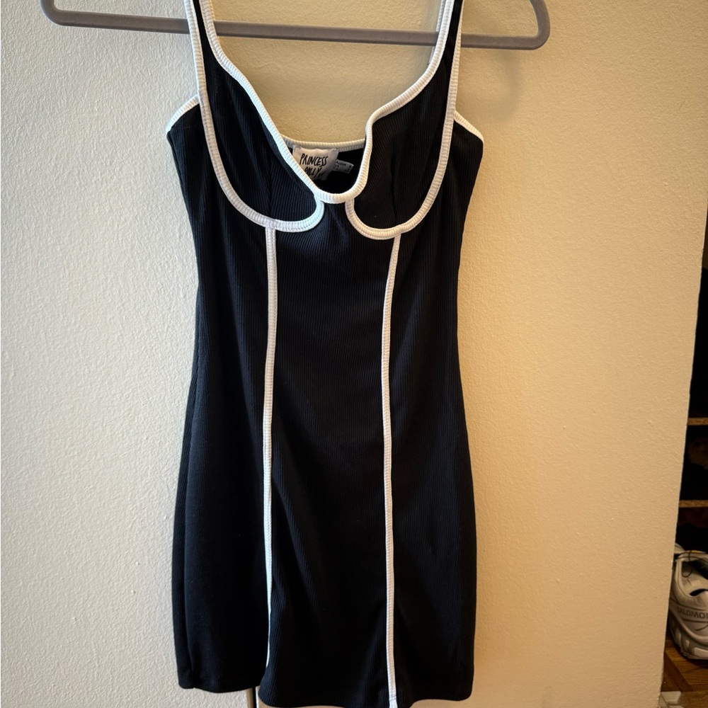 Princess Polly Black and White Sleeveless Dress NWT